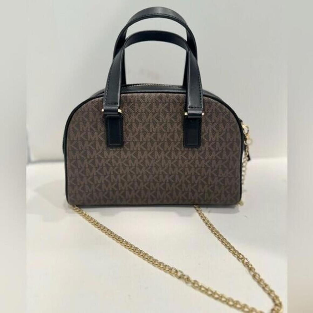 Michael KORS Williamsburg logo-plaque leather tote bag, purse new - Picture 9 of 12